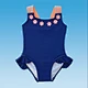 girls swimwear,jacquard,elastic straps
